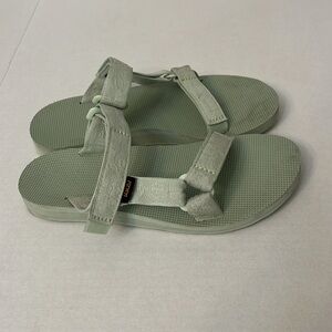 TEVA BOK CHOY GREEN SLIDES 7